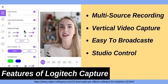 Features of Logitech Capture Software for Windows 10